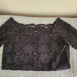 Maurices Black Lace Blouse